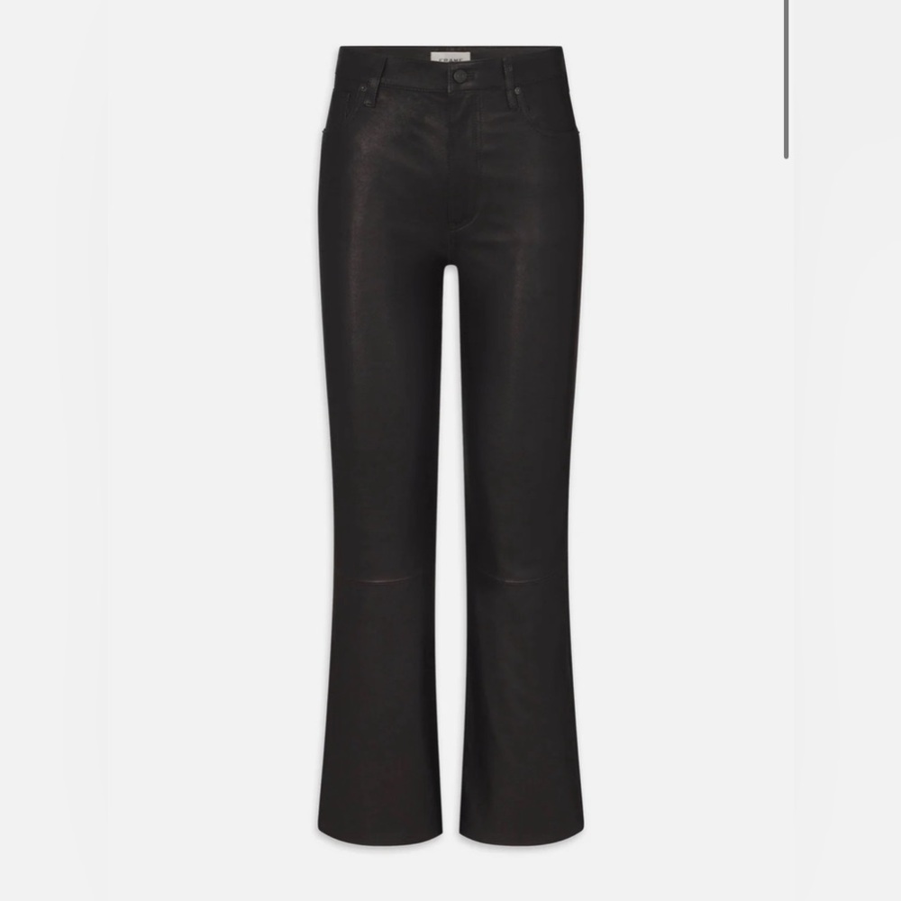 The Leather Reboot Crop FRAME